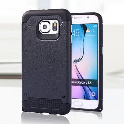 Samsung Galaxy S6 Iron Armor Hybrid Case (Black)